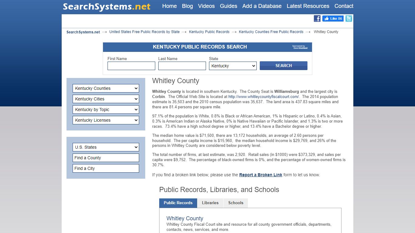 Whitley County Criminal and Public Records